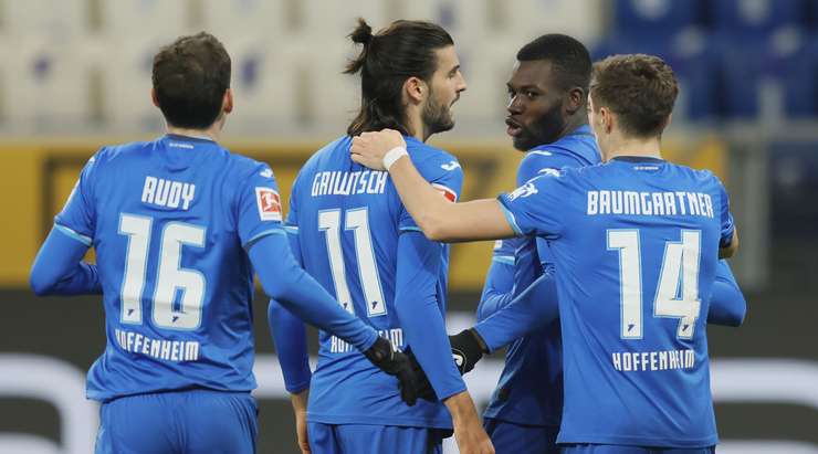 Ihlas Bebou (Hoffenheim) kết thúc nỗ lực đi bóng đẹp mắt của mình với một cú sút xuất sắc từ trong vòng cấm. Bóng đi vào góc thấp bên phải khung thành và Rafal Gikiewicz chỉ có thể vào lưới nhặt bóng. Tỉ số là 3:1.