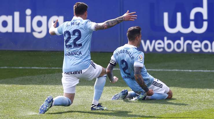 Hugo Mallo (Celta Vigo) đón quả phạt góc và thể hiện khả năng săn bàn của mình với một cú đánh đầu lạnh lùng từ cự li gần vào góc trái cầu môn. Tỉ số là 2:3.