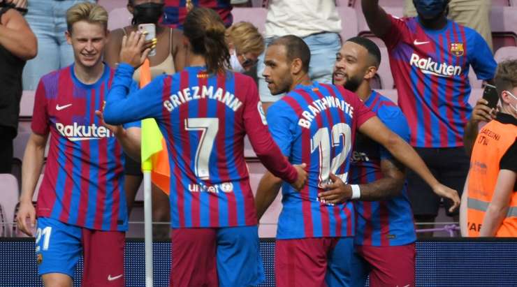 Memphis Depay (Barcelona) có một pha đi bóng độc diễn tuyệt vời và dứt điểm từ trong vòng cấm, đánh bại thủ môn David Soria với một cú sút vào góc trái phía dưới. Tỉ số bây giờ là: 2:1.