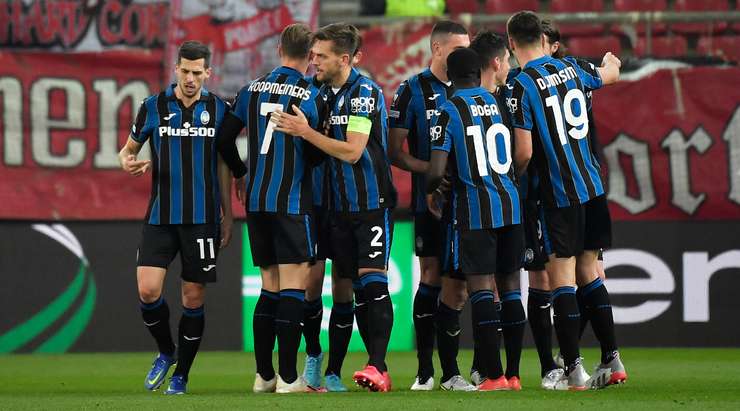 Jeremie Boga thực hiện một đường chuyền về phía Ruslan Malinovsky (Atalanta), người kết thúc nó với một cú sút xa không tưởng. Bóng đi vào góc cao bên phải khung thành trong sự ngỡ ngàng của thủ môn. Tỉ số bây giờ là 0:3.