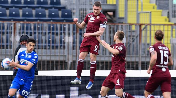 Vào! Josip Brekalo tung một đường chuyền tuyệt vời đến vị trí của Andrea Belotti (Torino) trong vòng cấm, và cầu thủ này tận dụng rất tốt cơ hội để dứt điểm gọn gàng vào góc trái khung thành. 1:3.