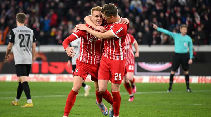 Philipp Lienhart (Freiburg) bật cao đón quả phạt góc được thực hiện bởi Vincenzo Grifo và tung một cú đánh đầu chìm vào chính giữa khung thành, đánh bại thủ môn Rafal Gikiewicz. Tỉ số là 3:1.
